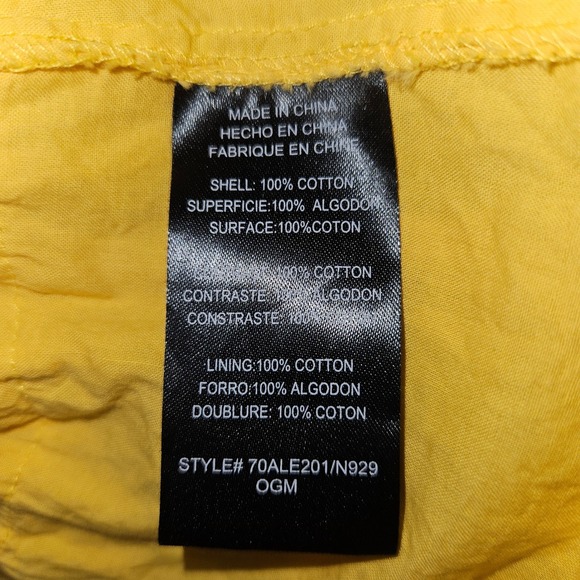 2b bebe Womens Yellow Smocked Eyelet Tiered Ruffle Strapless Tube Mini Dress XS - Picture 9 of 10